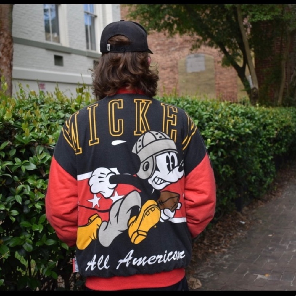 Vintage Mickey Mouse Football Reversible Jacket